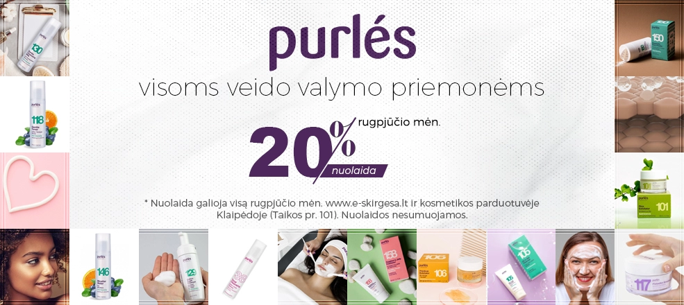 Purles - visoms veido valymo priemonėms - 20% nuolaida